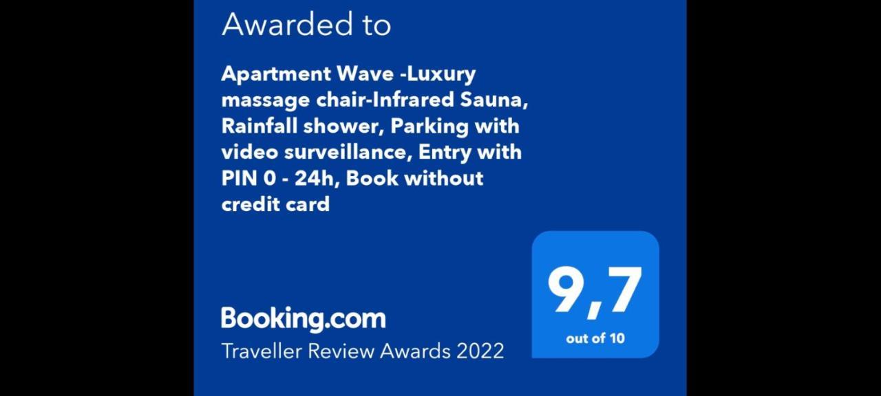 Apartment Wave -Luxury Massage Chair-Infrared Sauna, Parking With Video Surveillance, Entry With Pin 0 - 24H, Free Cancellation 24 Hours Before Check In Slavonski Brod Zimmer foto